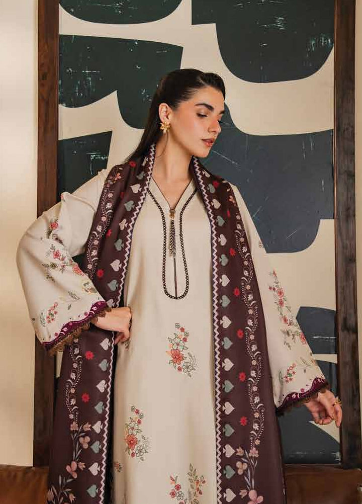 Bellini by Seran Unstitched Printed Viscose 3 Piece Suit SN26UBW EVARA D-08 - Winter Collection