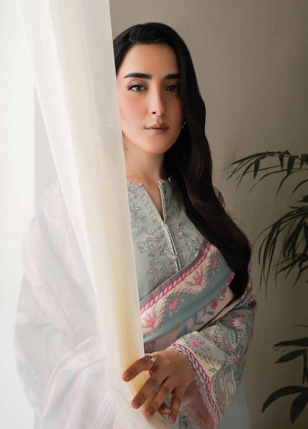 Bellini by Seran Unstitched Embroidered Corduroy 3 Piece Suit SN26UBW Nelle D-05 - Winter Collection