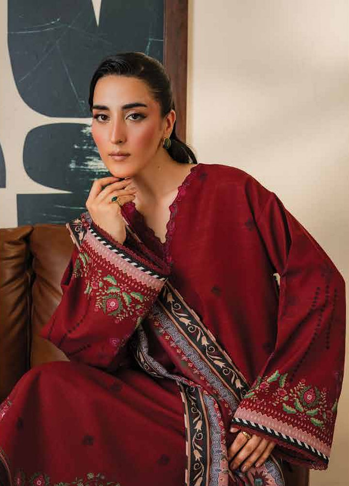 Bellini by Seran Unstitched Printed Khaddar 3 Piece Suit SN26UBW Varelle D-12 - Winter Collection