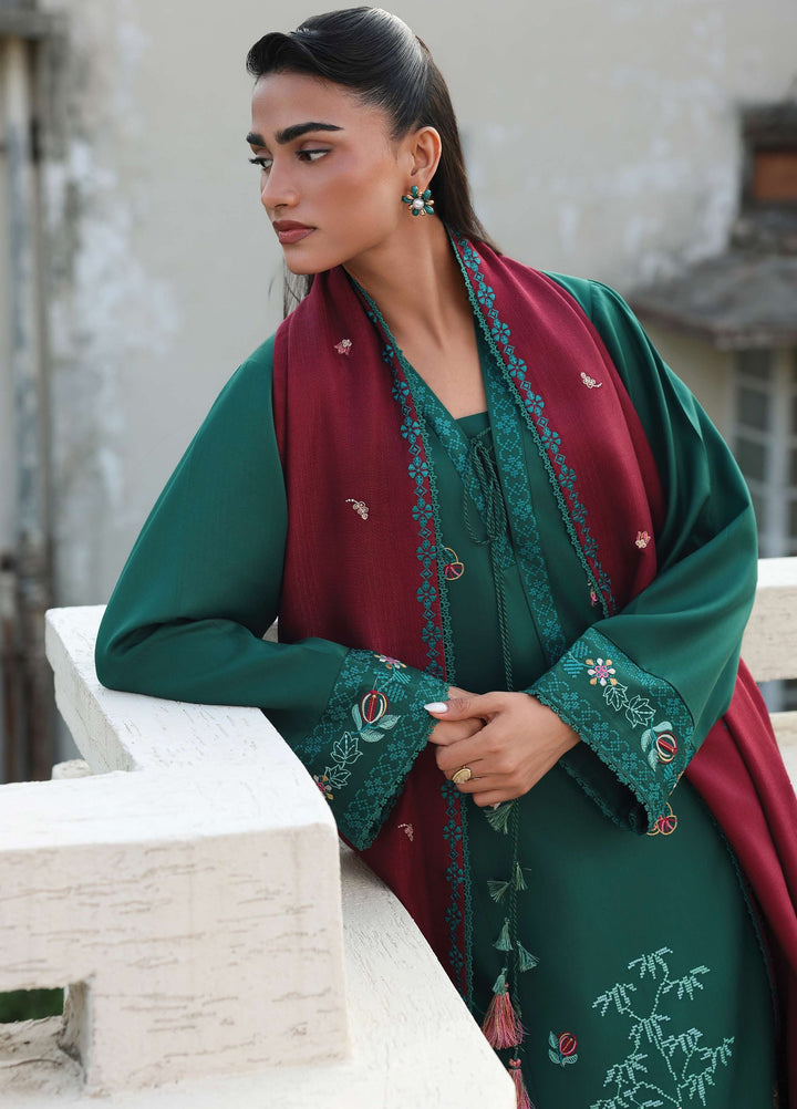 The Heirloom by Seran Unstitched Embroidered Herringbone 3 Piece Suit SN26UTH Elvara D-04 - Casual Collection