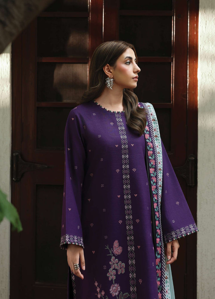 The Heirloom by Seran Unstitched Embroidered Khaddar 3 Piece Suit SN26UTH Liora D-01 - Casual Collection
