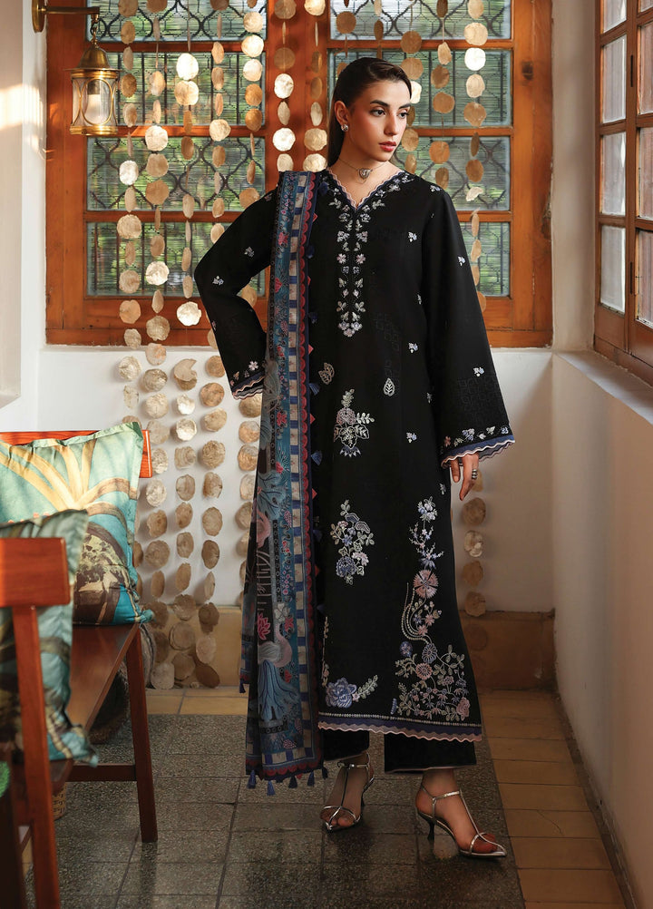 The Heirloom by Seran Unstitched Embroidered Marina Twill 3 Piece Suit SN26UTH Noira D-12 - Casual Collection