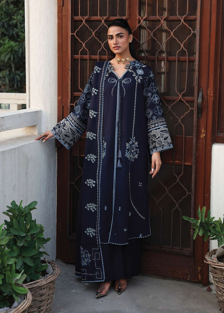 The Heirloom by Seran Unstitched Embroidered Herringbone 3 Piece Suit SN26UTH Vielle D-05 - Casual Collection