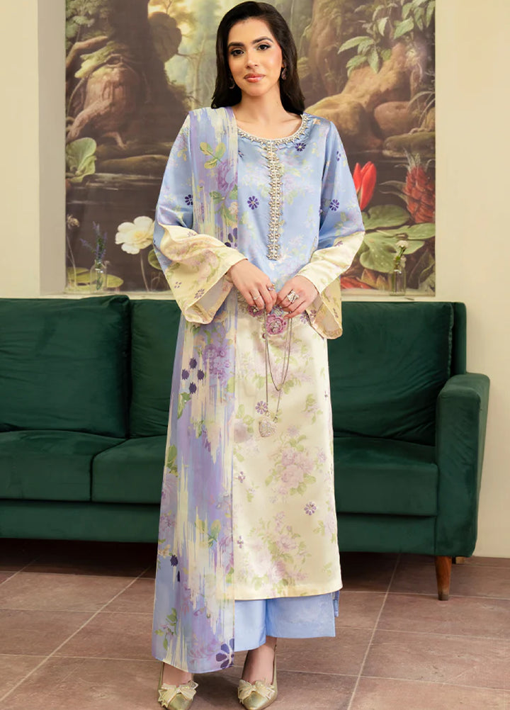 Celeste by Imrozia Pret Hand work Shamooz Silk 3 Piece SP-104 Siellar