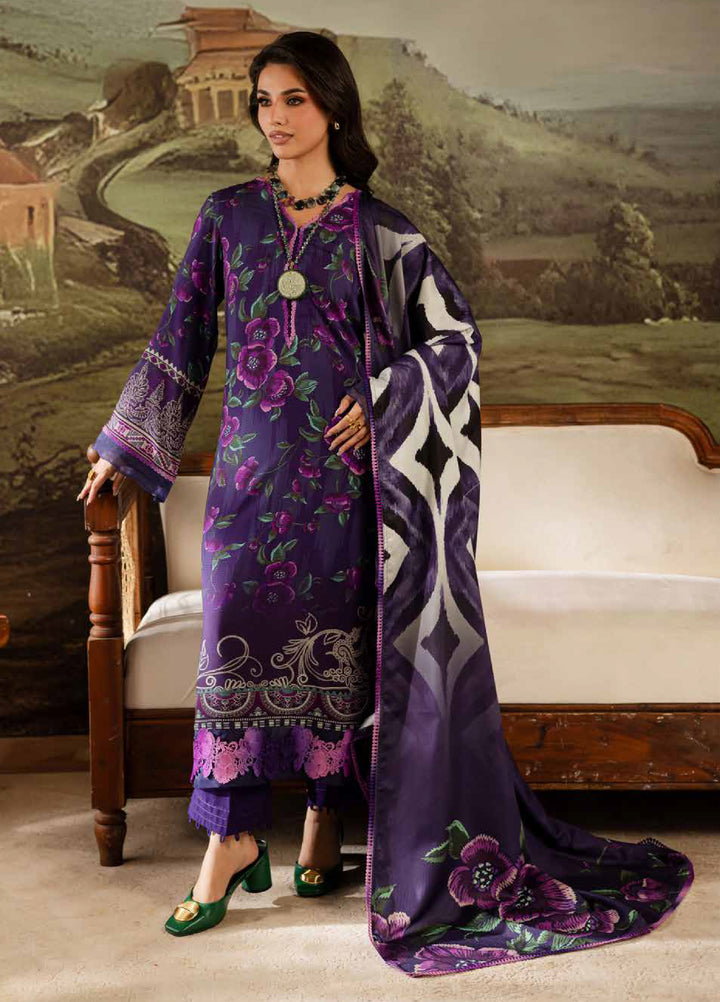Signature Prints by Nureh Unstitched Linen Printed Suits 3 Piece NU25SW SP-173 - Winter Collection