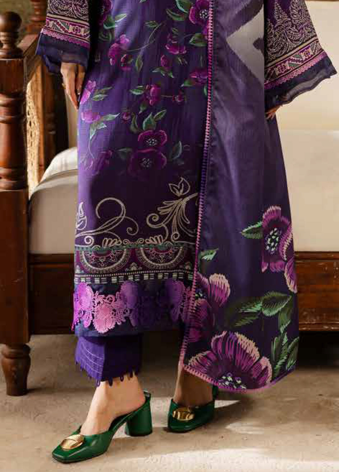 Signature Prints by Nureh Unstitched Linen Printed Suits 3 Piece NU25SW SP-173 - Winter Collection