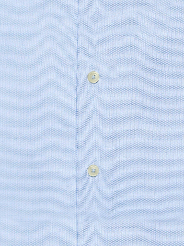 Brumano Ready To Wear Shirts Men 1 Piece Cotton Sky Blue Dobby Structured Formal Shirt 0-31-025-3355 - Summer Collection