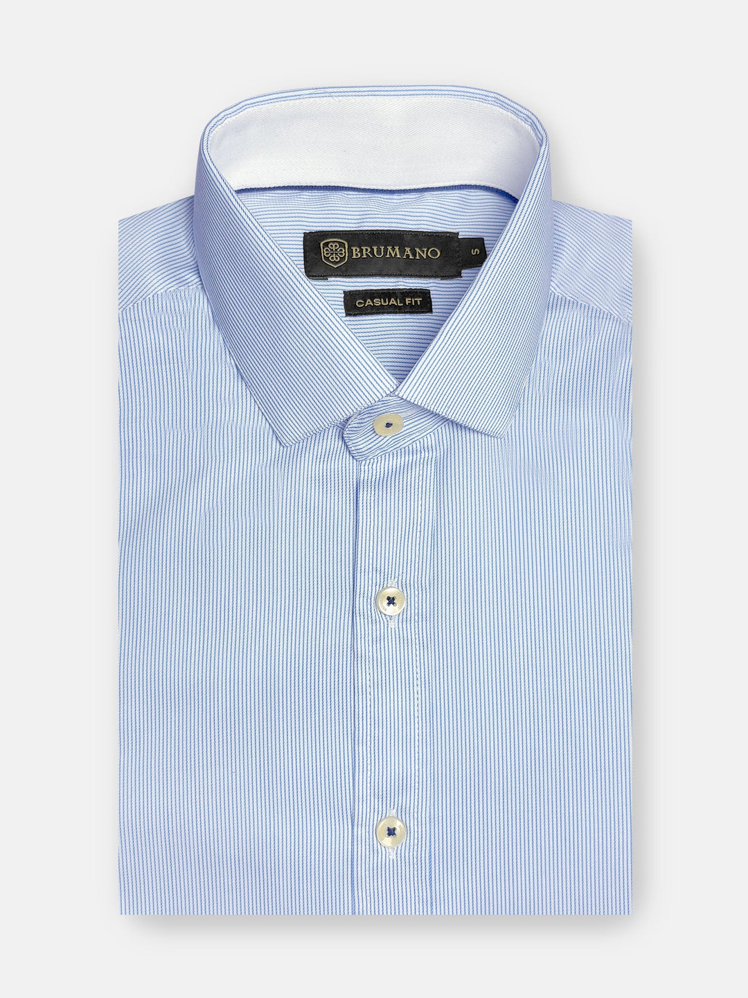Sky Blue Striped Formal Shirt