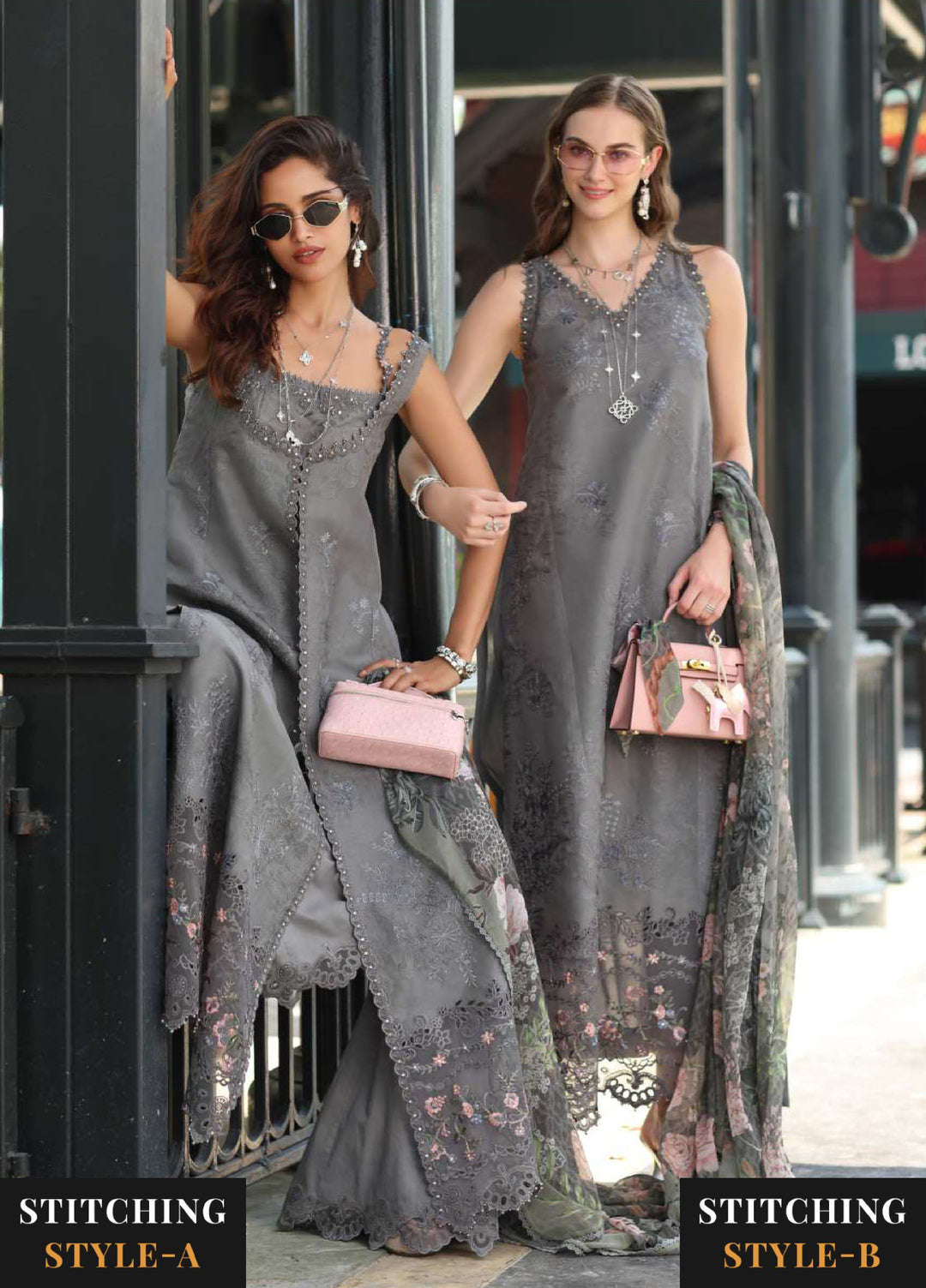 Noor Luxe by Saadia Asad Unstitched Chikankari Embroidered Lawn 3 Piece Suit SA26UNL D-9 SYLUNE - Summer Collection