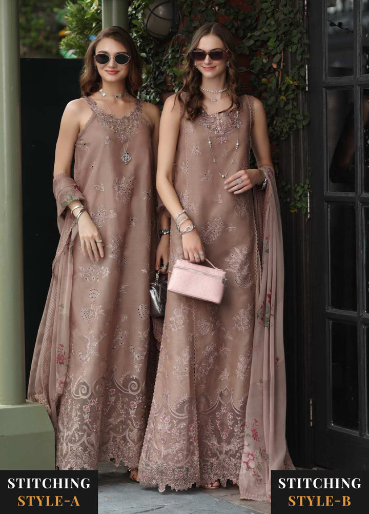 Noor Luxe by Saadia Asad Unstitched Chikankari Embroidered Lawn 3 Piece Suit SA26UNL D-12 MOIRELLE - Summer Collection
