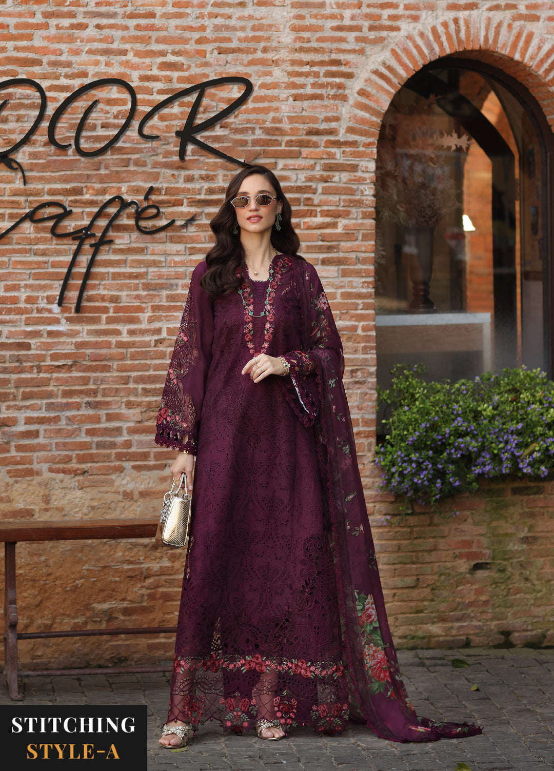 Noor by Saadia Asad Unstitched Embroidered Laserkari Lawn 3 Piece Suit SA26ULNL D10 - Lawn Collection