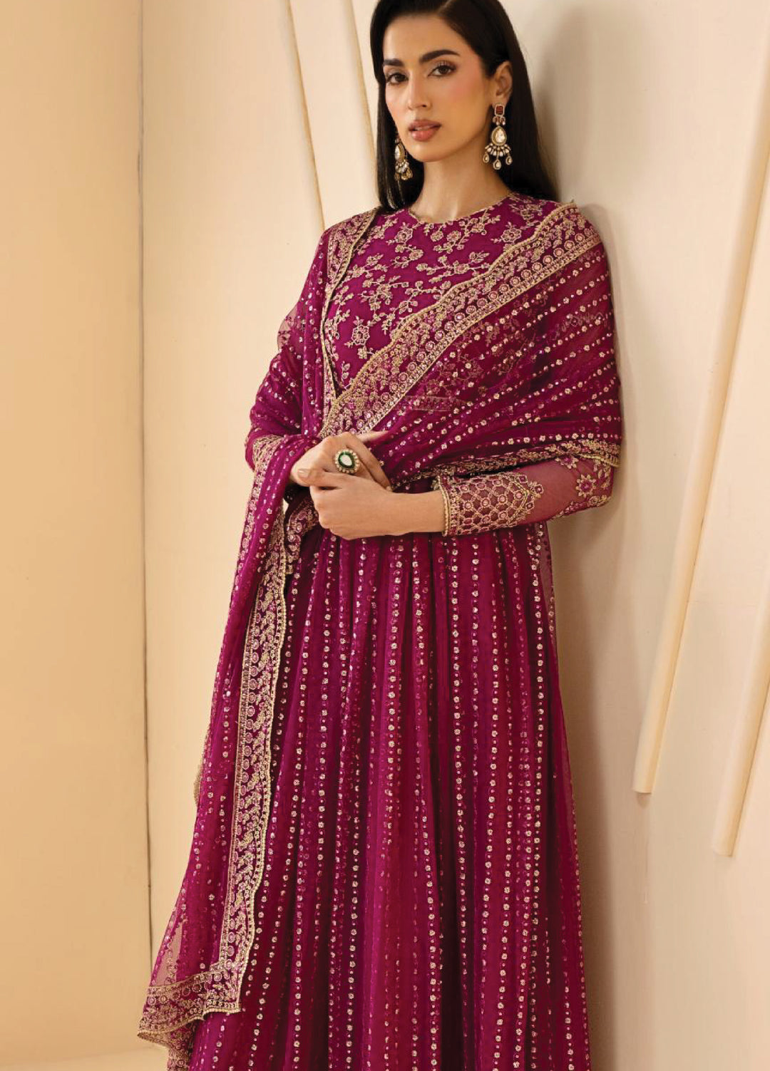 Riwayat by Zarif Unstitched Embroidered Net 3 Piece Suit ZR26URN ZRF-RC-05 SADAA - Festive Collection