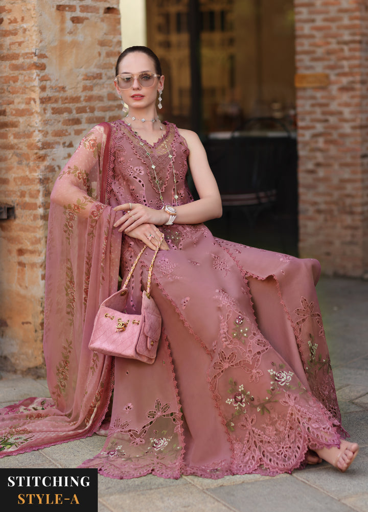 Noor by Saadia Asad Unstitched Embroidered Laserkari Lawn 3 Piece Suit SA26ULNL D1 - Lawn Collection