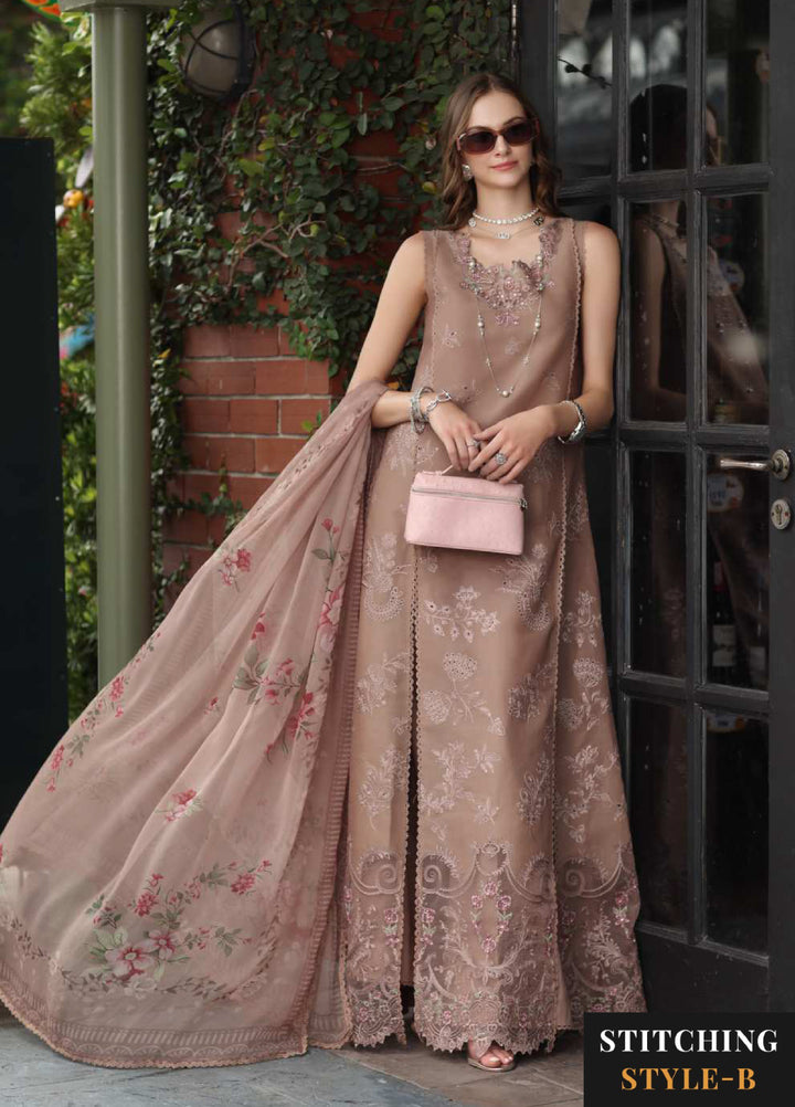 Noor Luxe by Saadia Asad Unstitched Chikankari Embroidered Lawn 3 Piece Suit SA26UNL D-12 MOIRELLE - Summer Collection