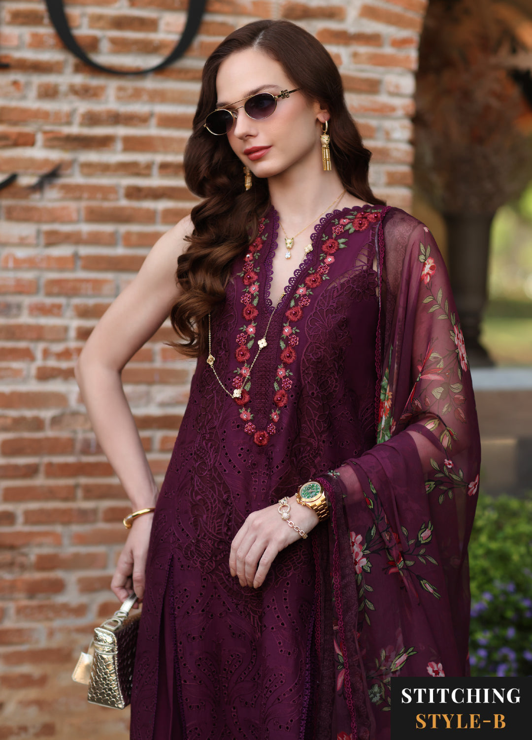 Noor by Saadia Asad Unstitched Embroidered Laserkari Lawn 3 Piece Suit SA26ULNL D10 - Lawn Collection