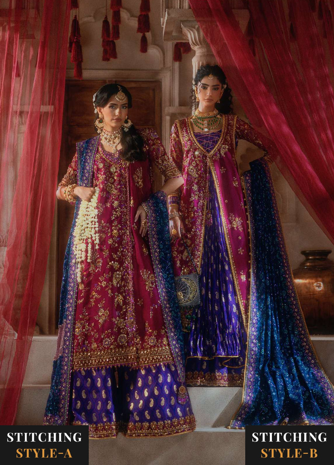 Aik Atelier Unstitched Embroidered Katan Silk 3 Piece Suit AIK26UAAW B2610 - Wedding Collection