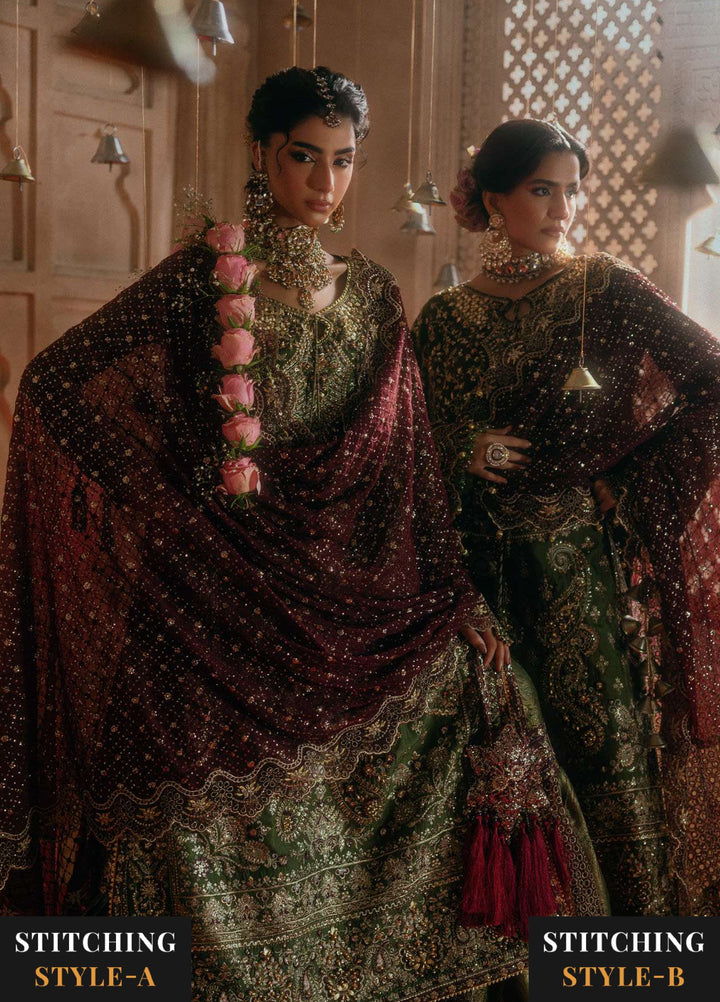 Aik Atelier Unstitched Embroidered Medium Silk 3 Piece Suit AIK26UAAW B2605 - Wedding Collection