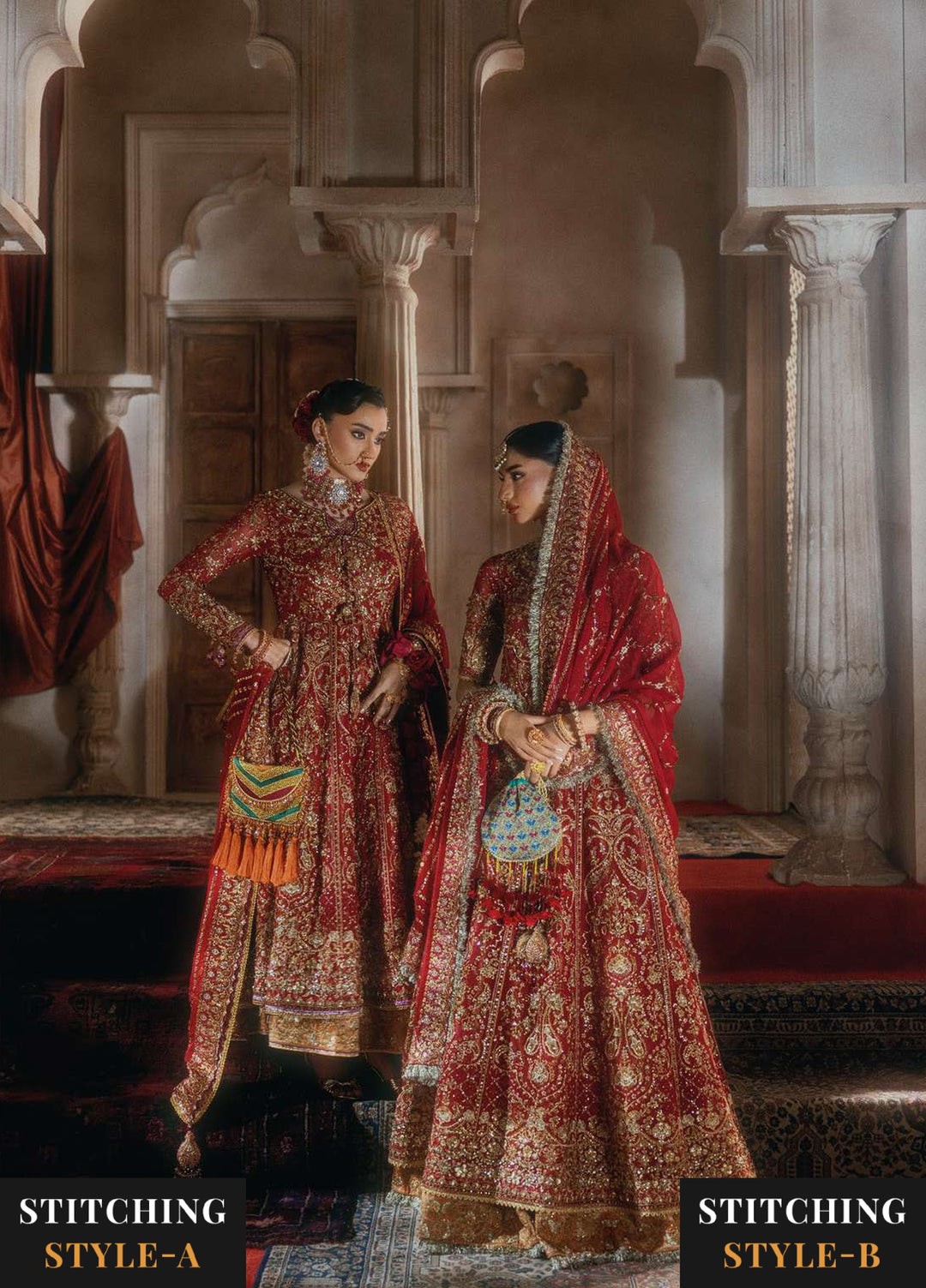 Aik Atelier Unstitched Embroidered Chiffon 3 Piece Suit AIK26UAAW B2604 - Wedding Collection