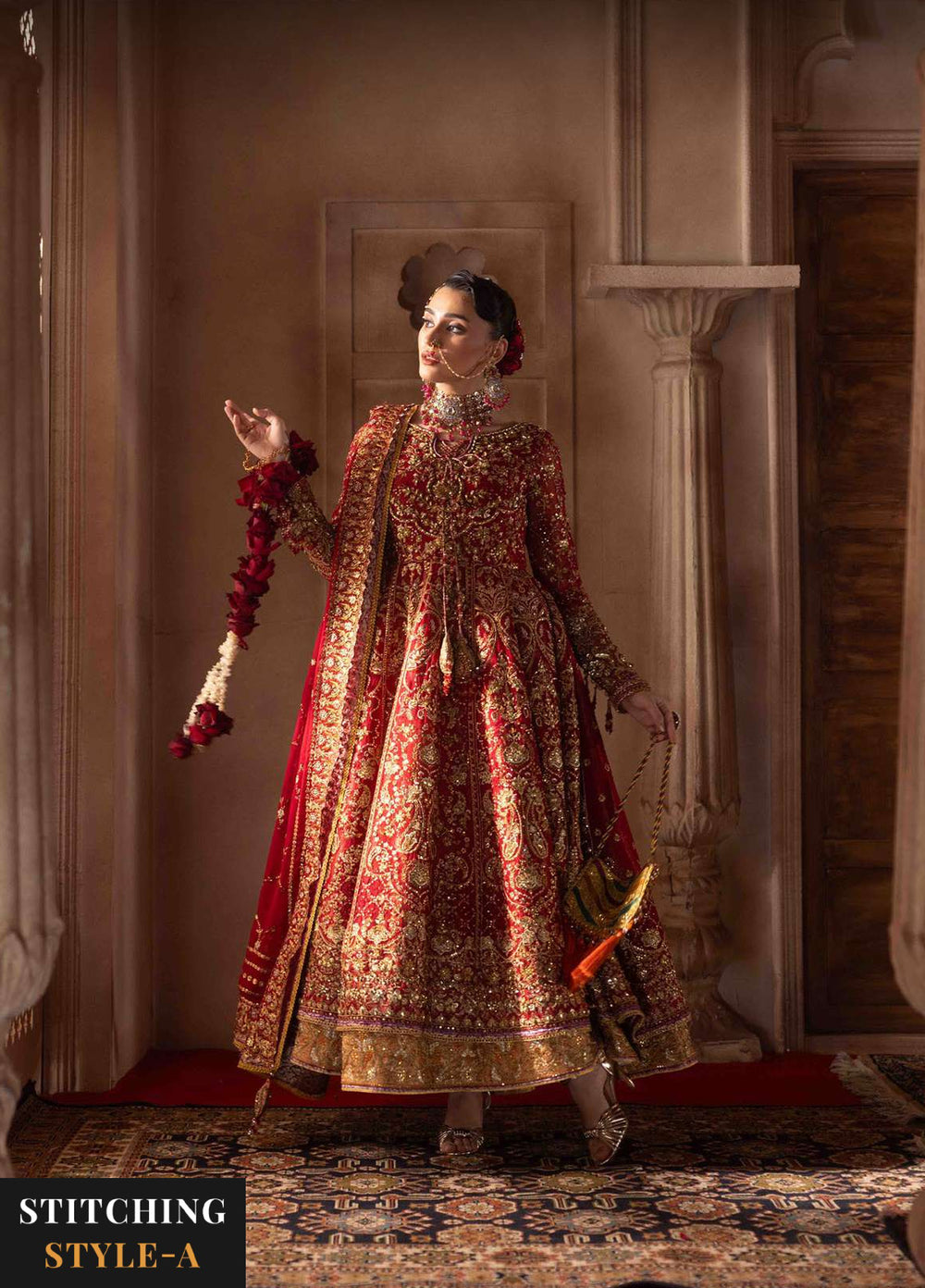 Aik Atelier Unstitched Embroidered Chiffon 3 Piece Suit AIK26UAAW B2604 - Wedding Collection