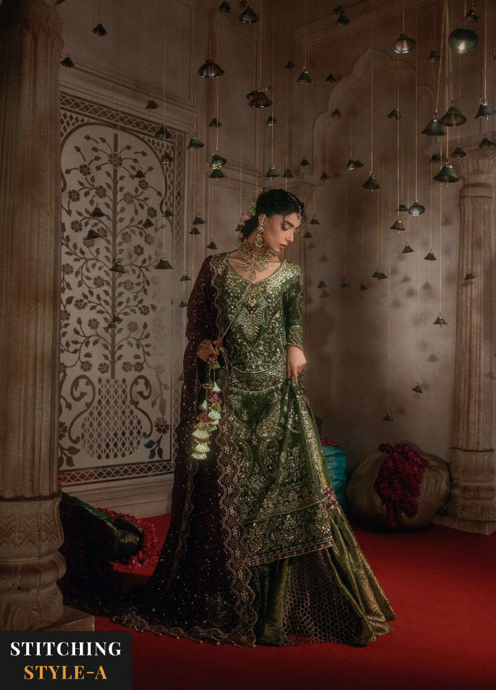 Aik Atelier Unstitched Embroidered Medium Silk 3 Piece Suit AIK26UAAW B2605 - Wedding Collection