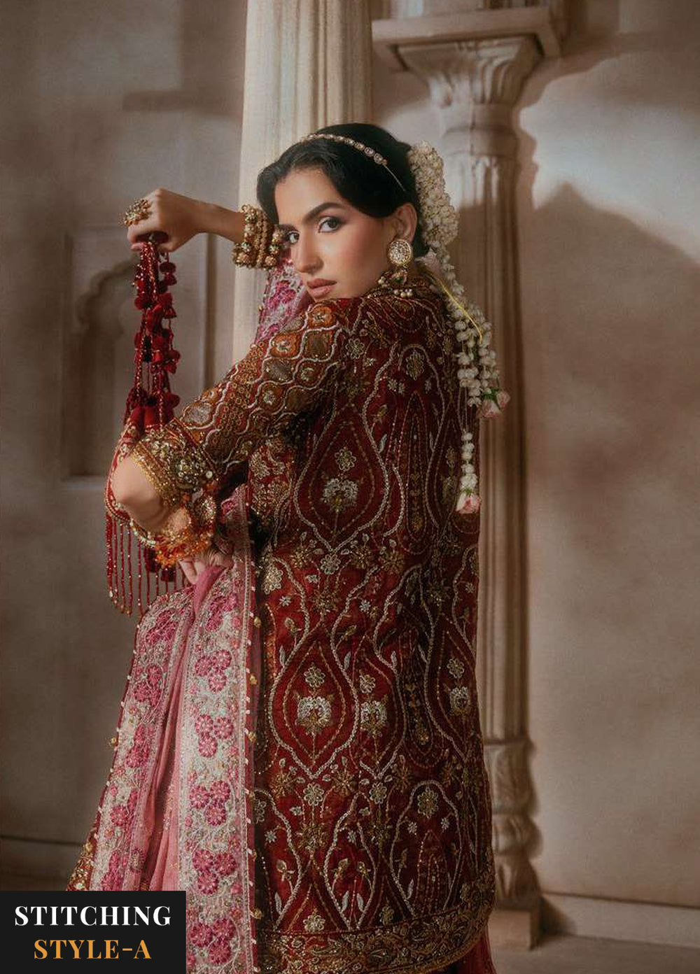 Aik Atelier Unstitched Embroidered Organza 3 Piece Suit AIK26UAAW B2603 - Wedding Collection