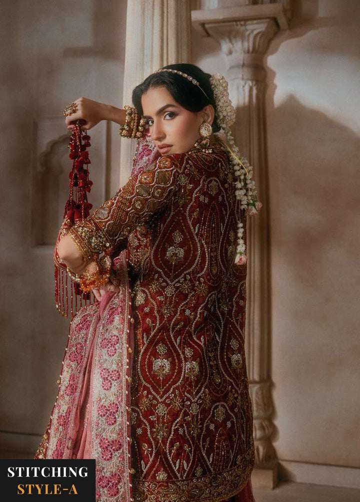 Aik Atelier Unstitched Embroidered Organza 3 Piece Suit AIK26UAAW B2603 - Wedding Collection