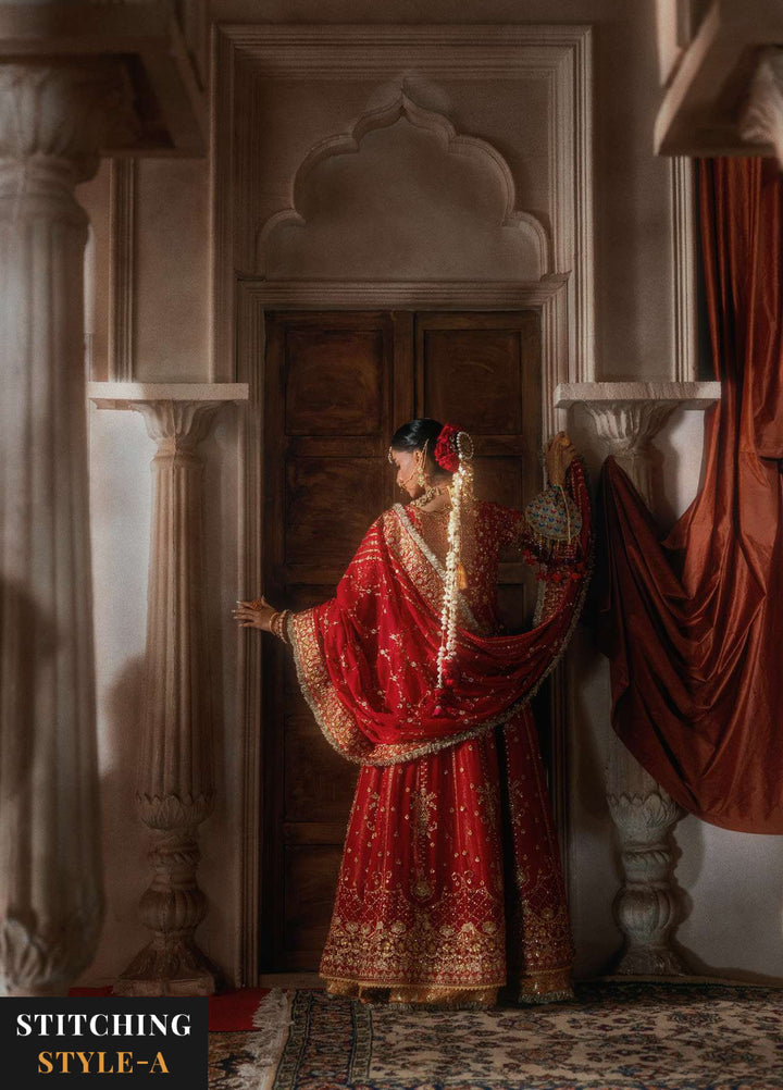 Aik Atelier Unstitched Embroidered Chiffon 3 Piece Suit AIK26UAAW B2604 - Wedding Collection
