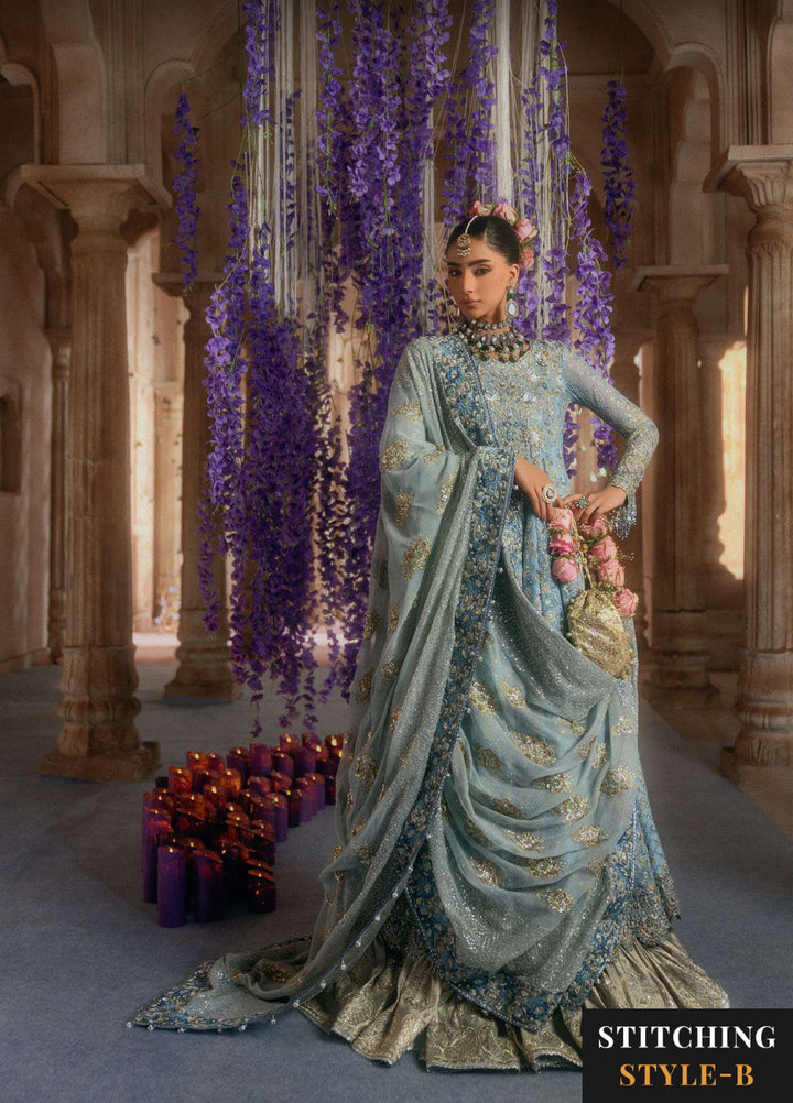 Aik Atelier Unstitched Embroidered Chiffon 3 Piece Suit AIK26UAAW B2608 - Wedding Collection