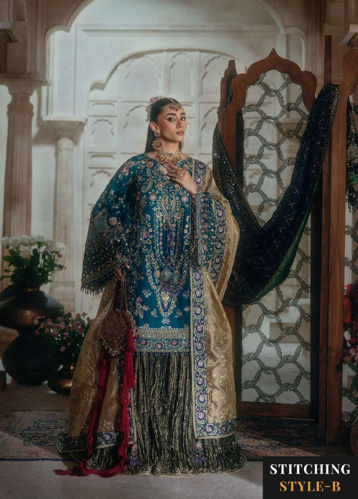Aik Atelier Unstitched Embroidered Medium Silk 3 Piece Suit AIK26UAAW B2607 - Wedding Collection