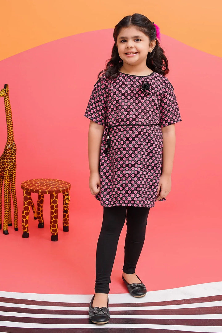 Ochre RTW Printed Girls 1 Piece Georgette Top OWT-615 - Winter Collection