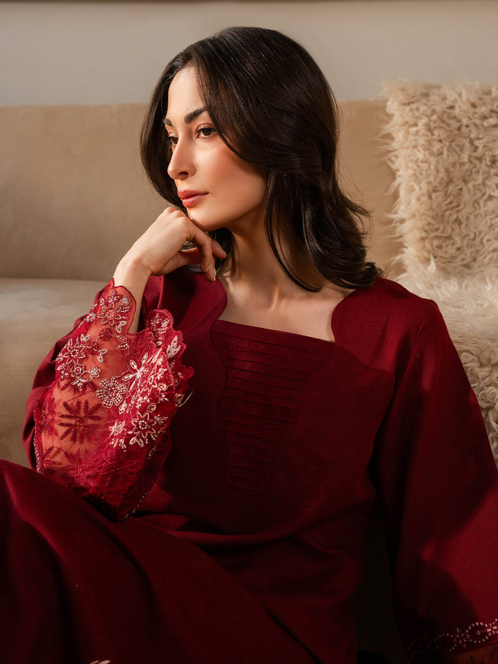 Izel Women Pret Embroidered Karandi 2 Piece Suit Sundust - Summer Collection