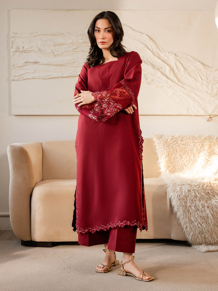 Izel Women Pret Embroidered Karandi 2 Piece Suit Sundust - Summer Collection