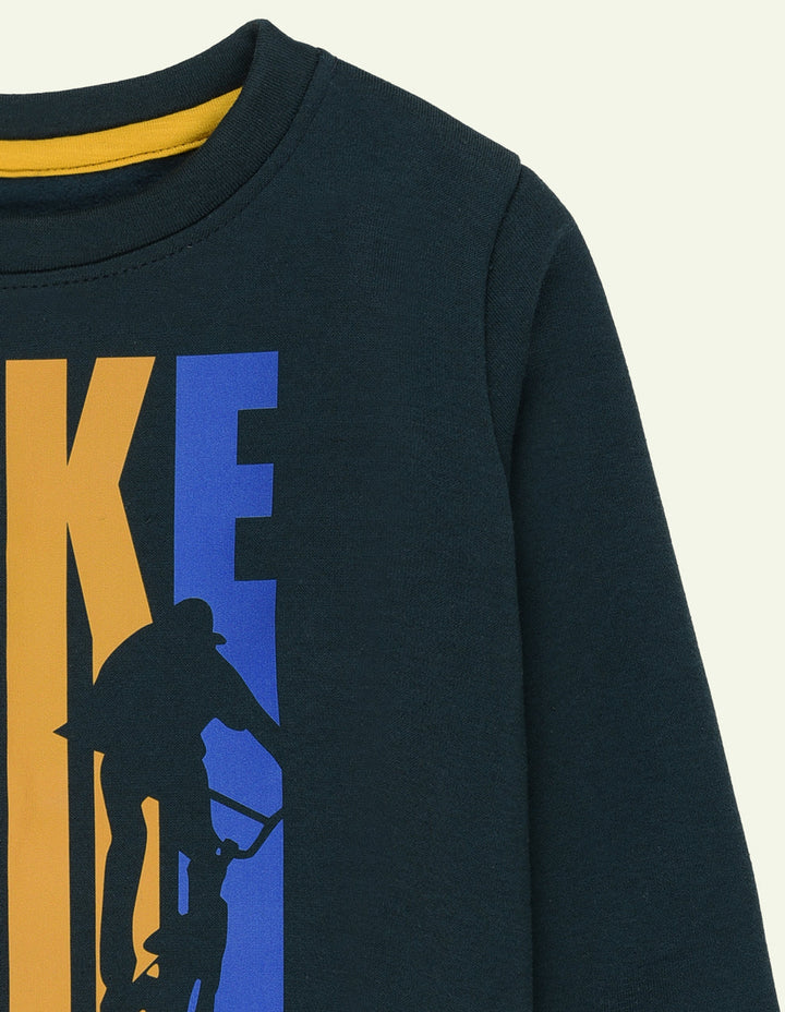 Ixample Kids Pret 1 Piece Printed Bike Sweatshirt - Winter Collection