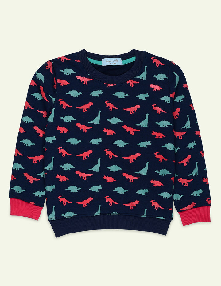 Ixample Pret Printed Fleece 1 Piece Navy Super Hero Sweatshirt