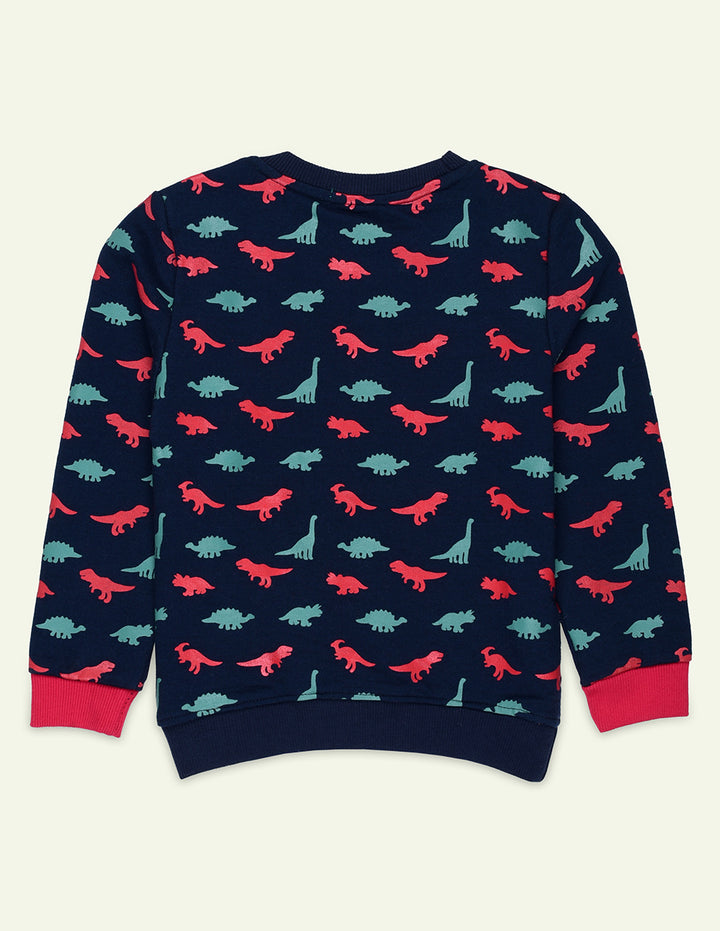Ixample Pret Printed Fleece 1 Piece Navy Super Hero Sweatshirt