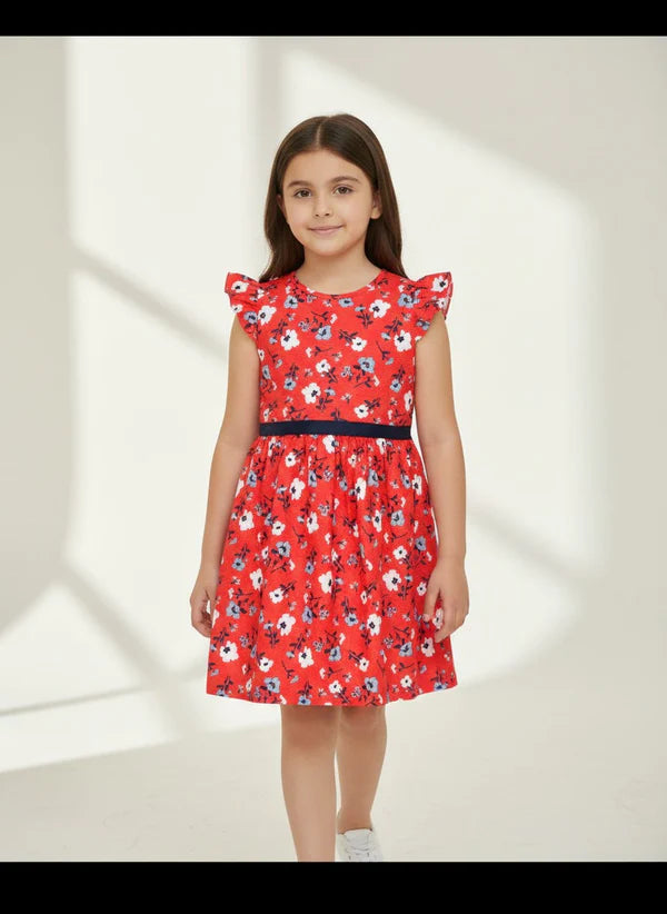 Red Floral Dress
