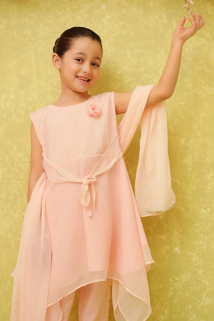 Ochre RTW Embroidered Girls 3 Piece Chiffon  INCF-09 - Summer Collection