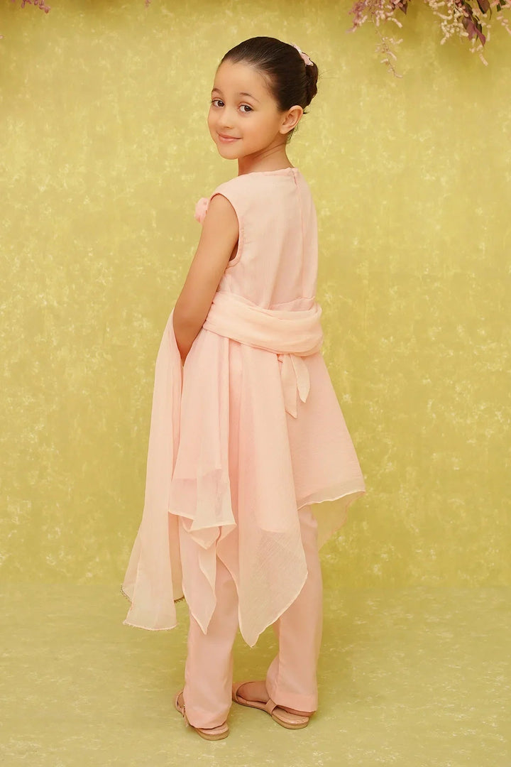 Ochre RTW Embroidered Girls 3 Piece Chiffon  INCF-09 - Summer Collection