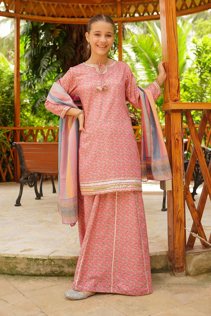 Ochre RTW Printed Girls 3 Piece Herringbone  COR-115 - Summer Collection