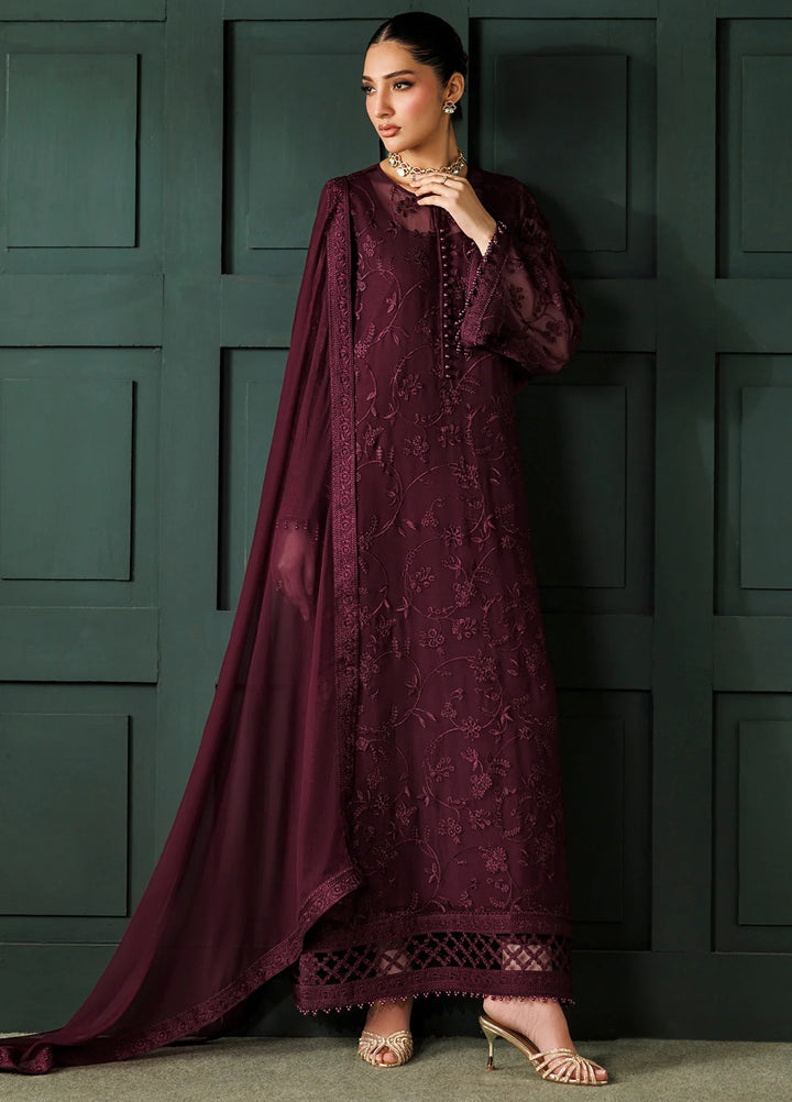 Chantelle by Baroque Unstitched Embroidered Chiffon 3 Piece Suit UF-4436 - Festive Collection