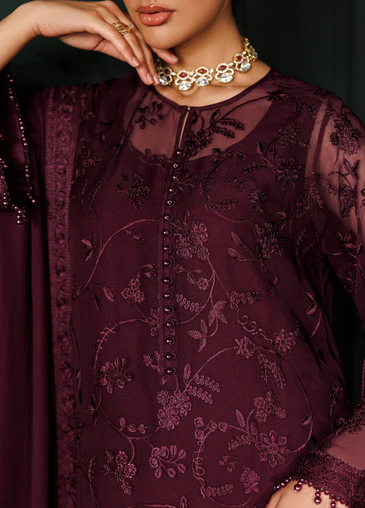 Chantelle by Baroque Unstitched Embroidered Chiffon 3 Piece Suit UF-4436 - Festive Collection