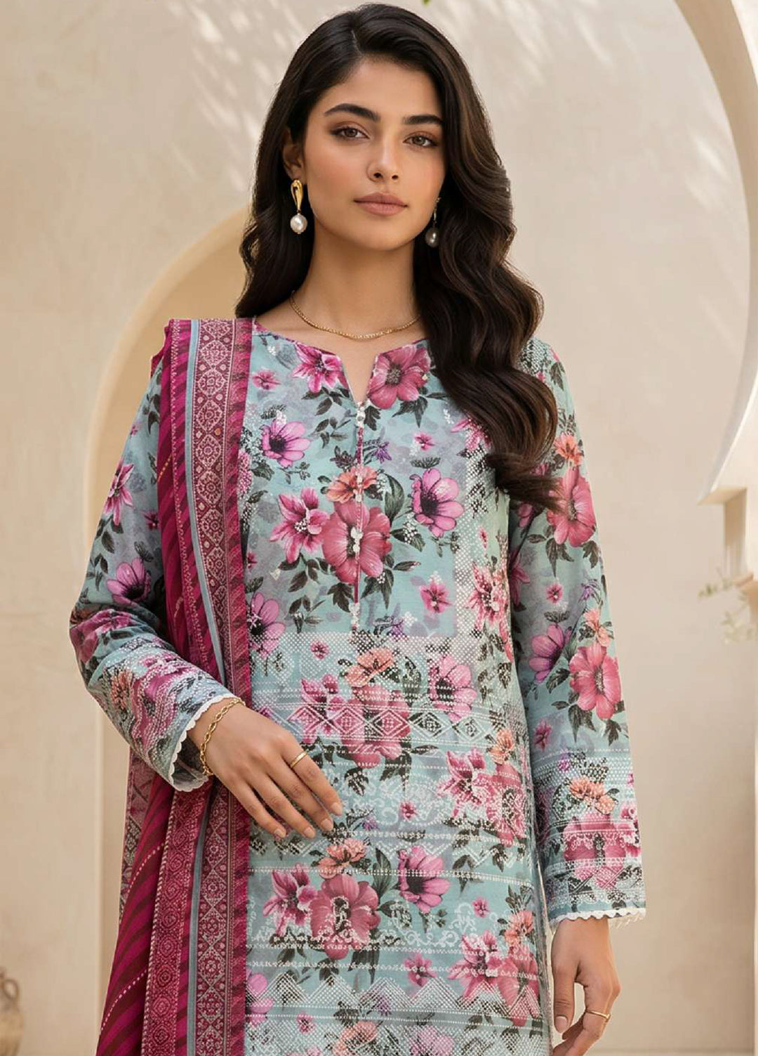 Zellbury Unstitched Printed Lawn 3 Piece Suit ZB26UCVII WUS26X38055 - Casual Collection