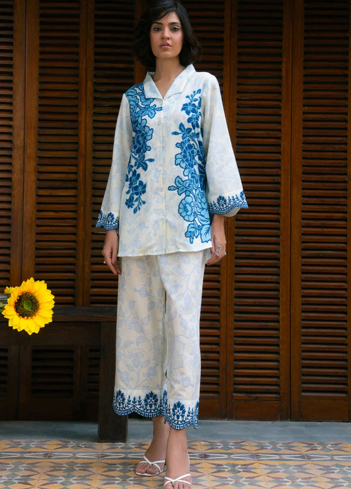 Nairah Women Pret Printed Arabic Lawn Suit NAH26PN Cool Water - Spring Collection