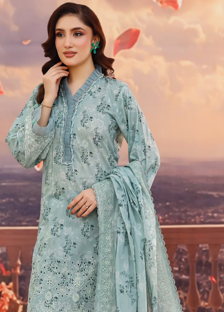 Salina by Regalia Textile Unstitched Cutwork Embroidered Lawn 3 Piece Suit RG26USCL D-8 - Summer Collection