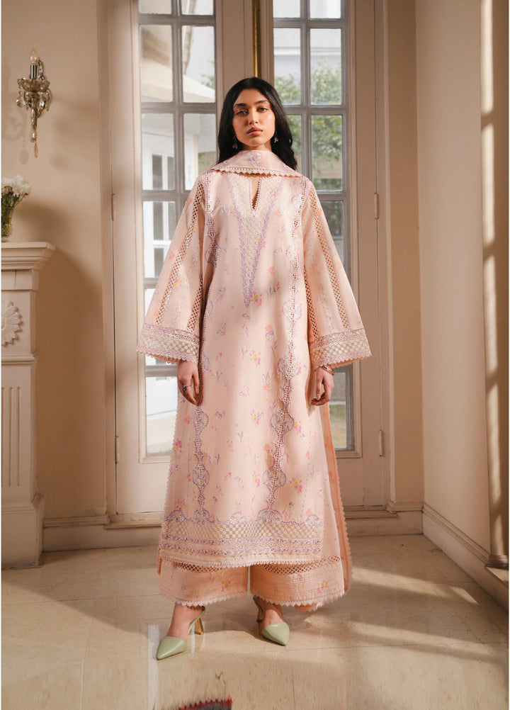 Florette by Afrozeh Unstitched Embroidered Lawn 3 Piece Suit AF26UFL D-02 MIREL - Festive Collection