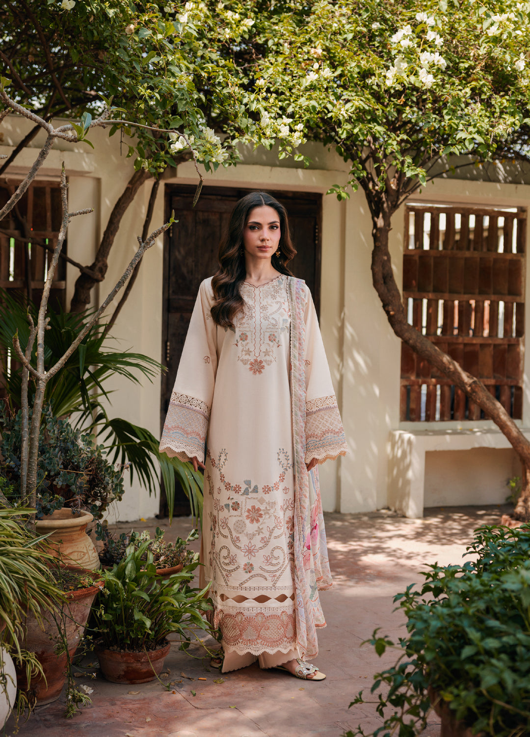 Zync by Florent Unstitched Embroidered Lawn 3 Piece Suit FL26ULZ FZ-5A - Lawn Collection