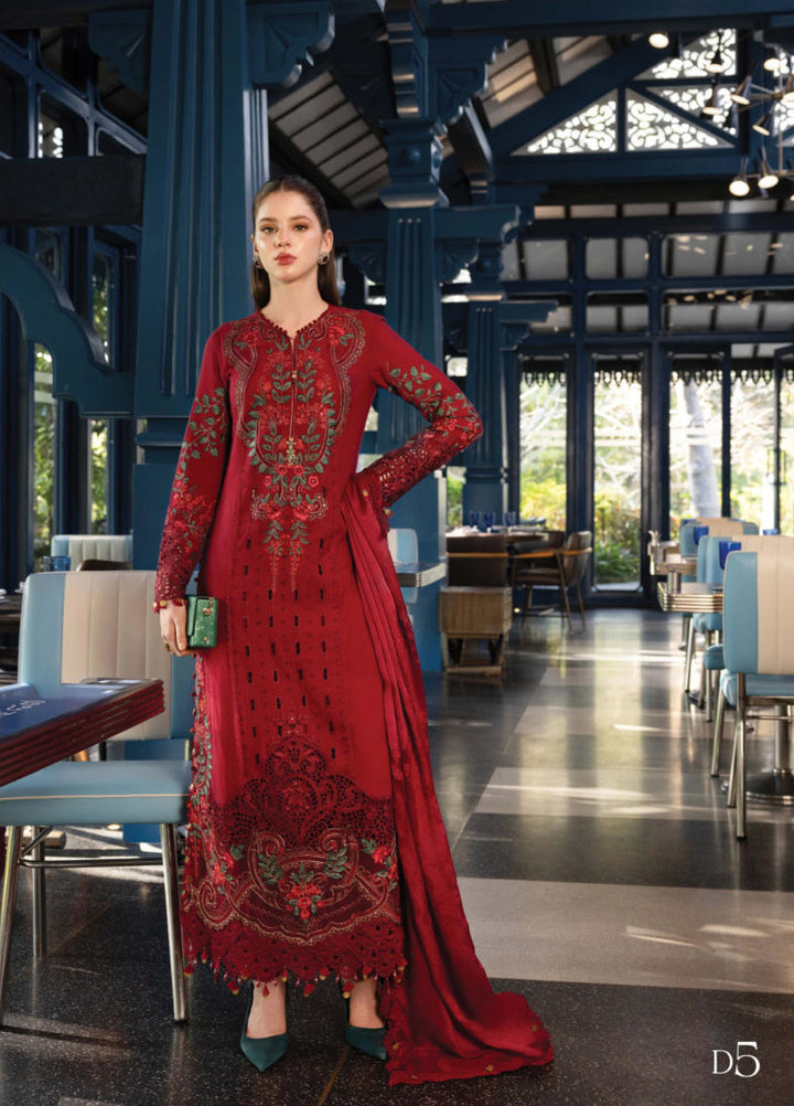 Maria B Unstitched Embroidered Lawn 3 Piece Suit MB26ULE D5 - Eid Collection