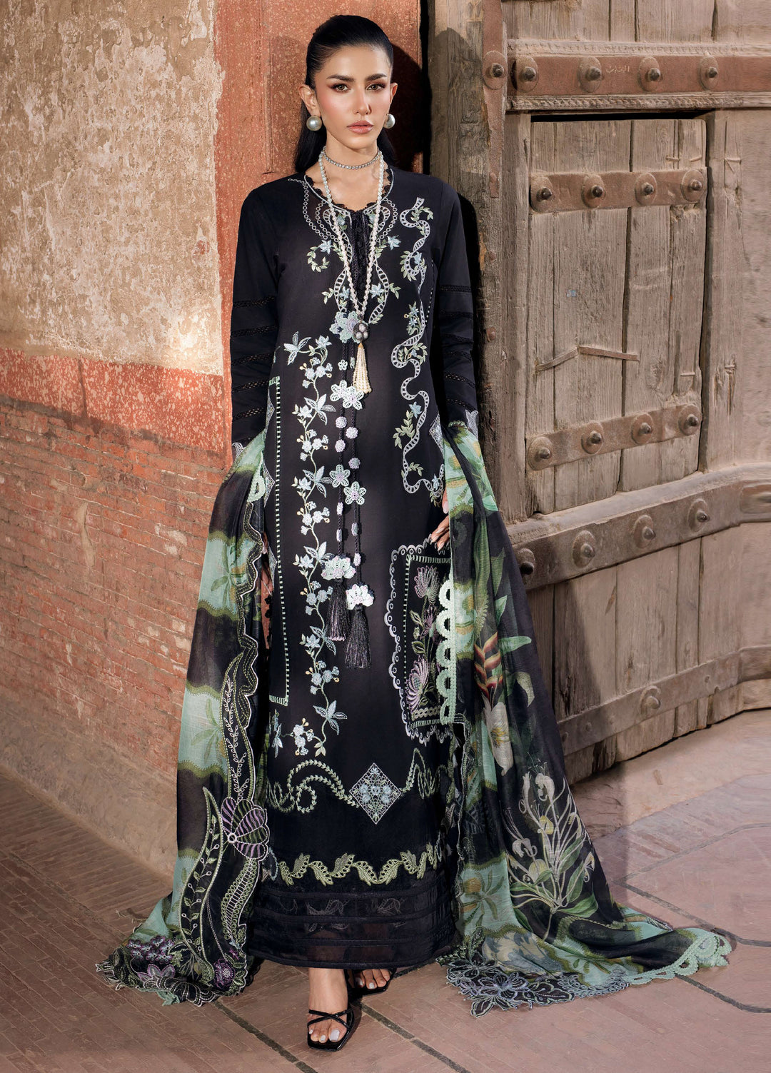 Bloom by Saira Shakira Unstitched Embroidered Lawn 3 Piece Suit SSR26ULB ELISE-05A - Eid Collection