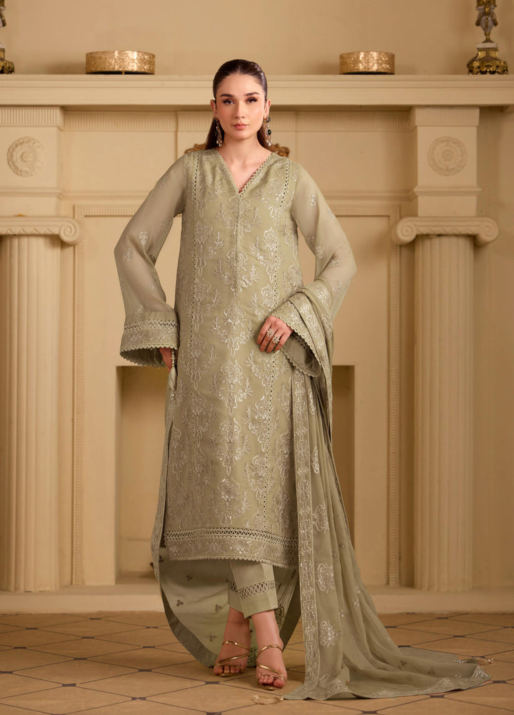 Alizeh Fashion Unstitched Embroidered Chiffon 3 Piece Suit AF26UCF AF-CH-2254-TASNIM - Festive Collection