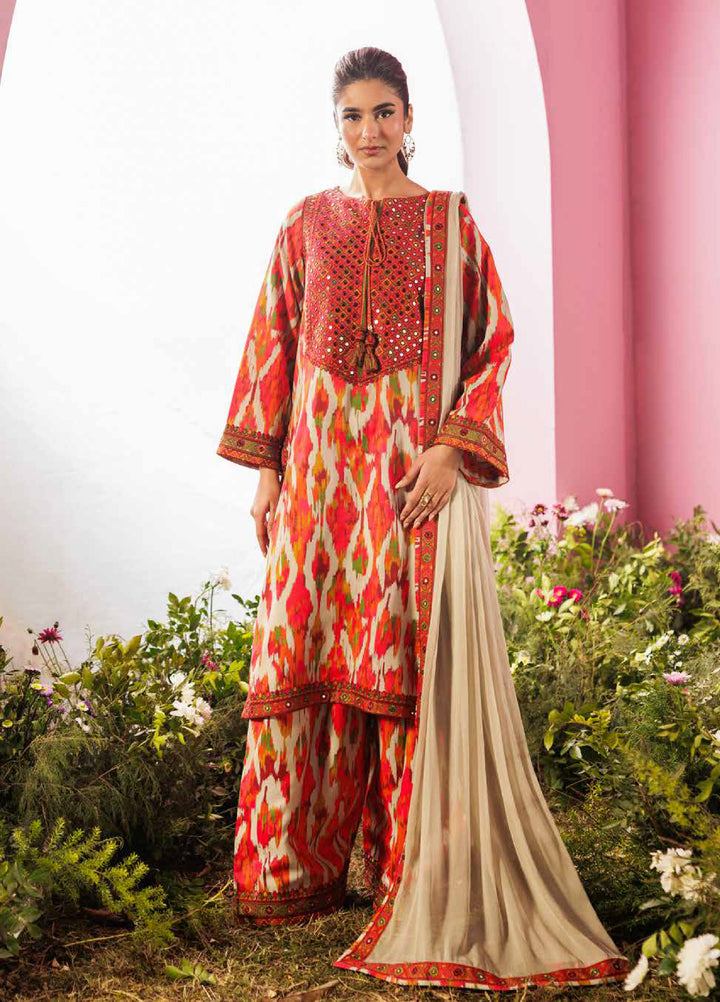 Rang e Bahar by Charizma Unstitched Embroidered Lawn 3 Piece Suit CHR26URB CRB6-08 - Summer Collection